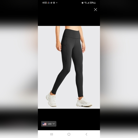 Willit women's high rise fleece lined leggings  xs new with tag - Picture 2 of 9